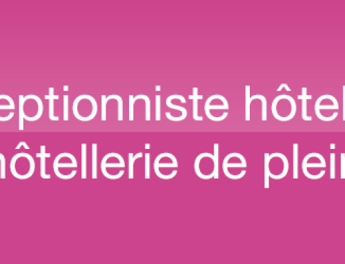 Réceptionniste hôtellerie et hôtellerie de plein air