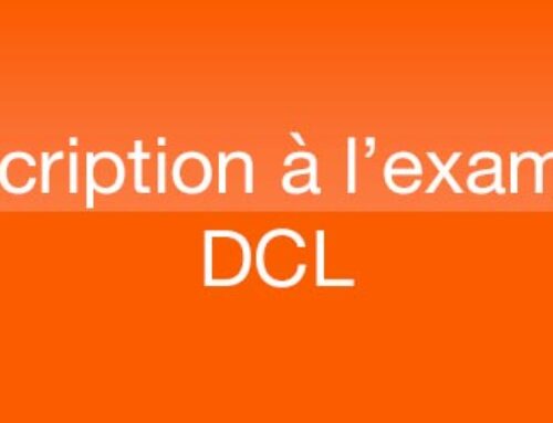 Inscription au DCL
