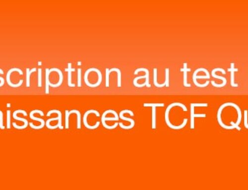 Inscription au TCF Québec